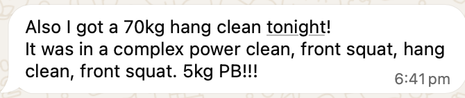 WhatsApp message