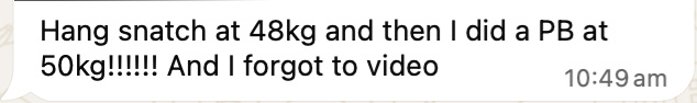 WhatsApp message